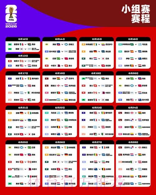 2026世界杯完整赛程一览高清直播直播平台